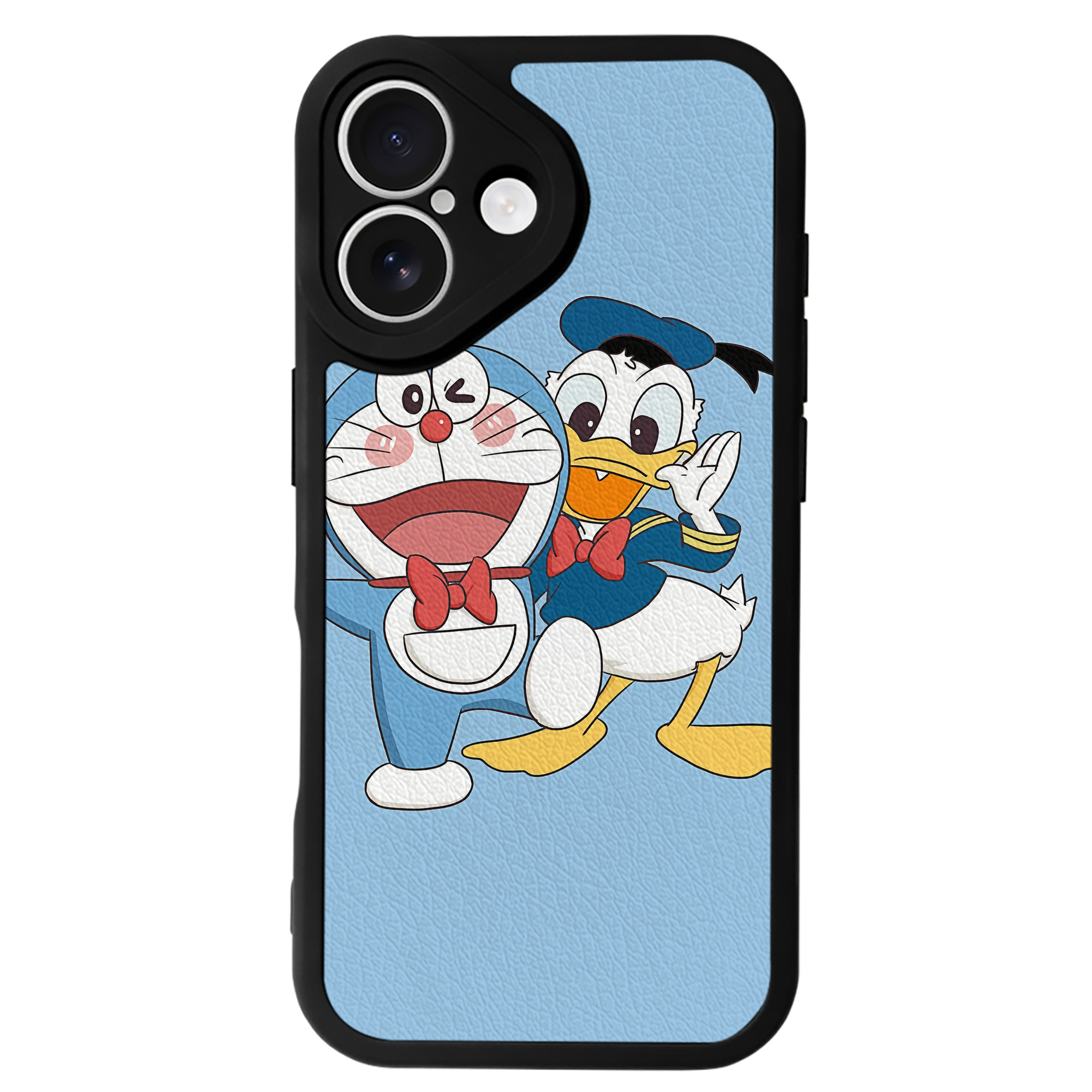 （画像用） ドラえもん Doraemon 【iPhone 16シリーズ対応】シリコンスマホケース（レザー調） 材質：シリコン
